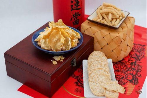 飛卷片、午仔魚酥、非油炸蝦餅